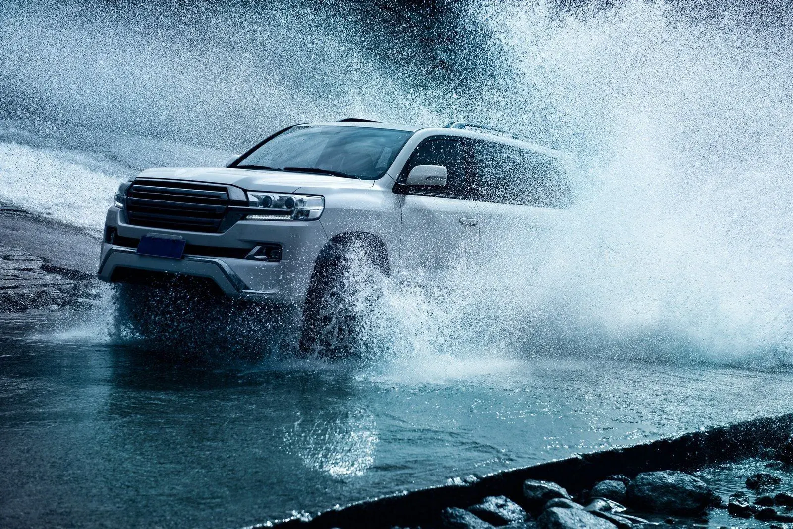 A pickup in motion