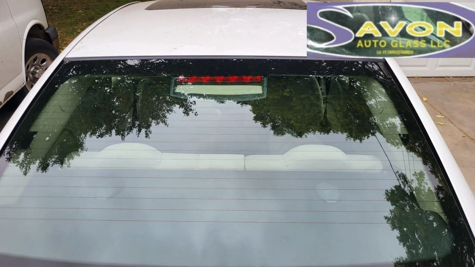 Rear windshield after service